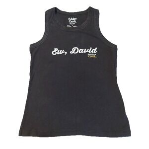 Schitts Creek Ew David Black Tank Top Tagged Women's Small